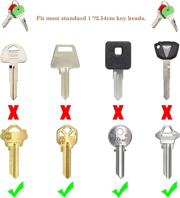 40 Pcs Key Caps, Silicone Key Identifier Covers