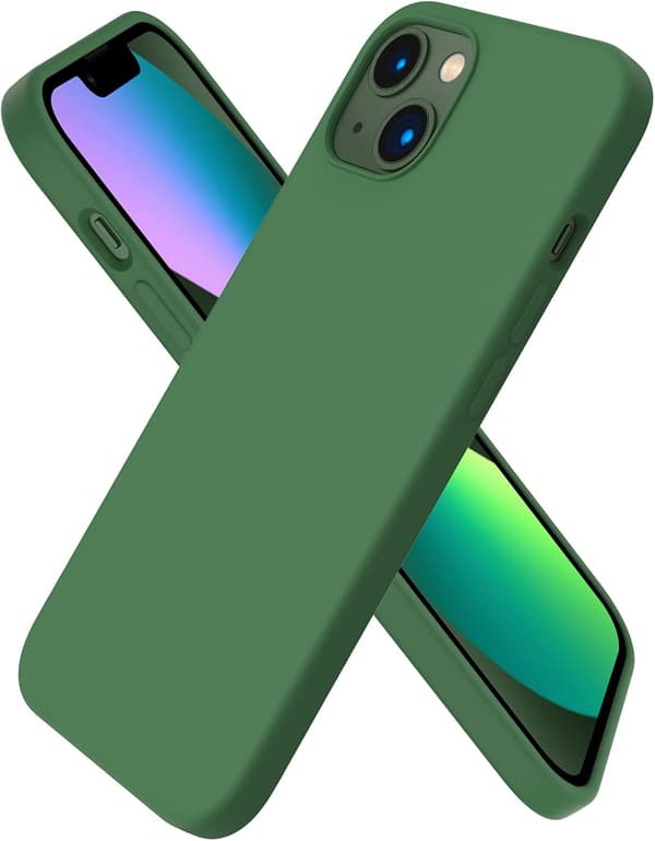 iPhone 13 Case, Liquid Silicone Case for 6.1 inch iPhone 13, Ultra-thin Case, Full Coverage Shockproof Protective Soft Case