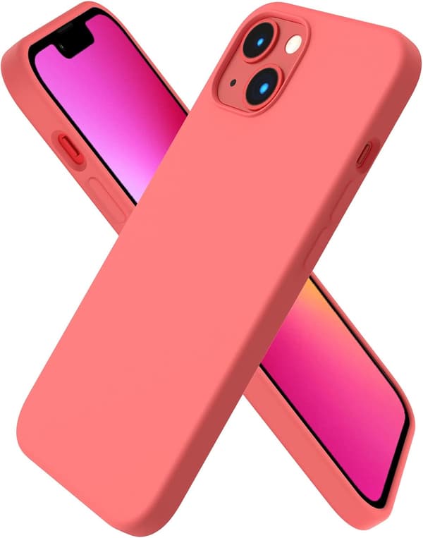 iPhone 13 Case, Liquid Silicone Case for 6.1 inch iPhone 13, Ultra-thin Case, Full Coverage Shockproof Protective Soft Case