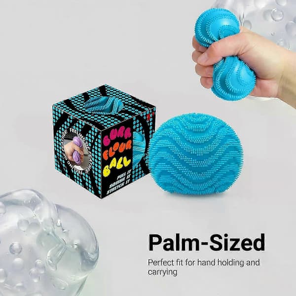 Fuzz Squishy Stressball – Myk Fidget-leke for Angstlindring, Sensorisk Lek for Barn og Voksne