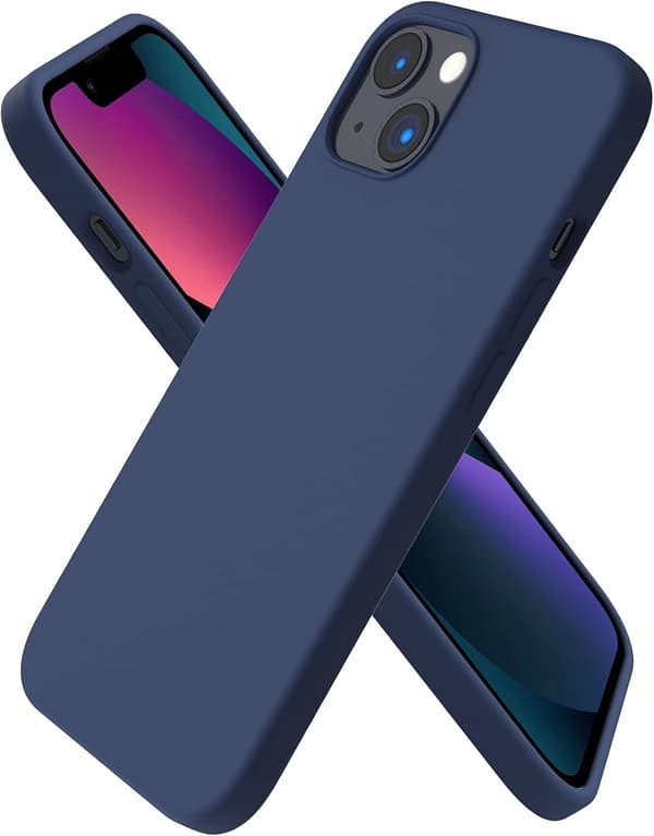 iPhone 13 Case, Liquid Silicone Case for 6.1 inch iPhone 13, Ultra-thin Case, Full Coverage Shockproof Protective Soft Case