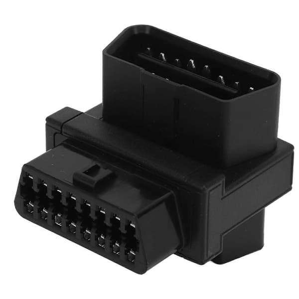 OBD2-adapter 16-bens han til 2 hunstik Plug and Play Splitter-stik til diagnostisk forlænger