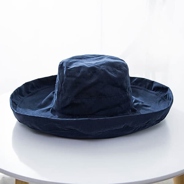 Solid Color Fisherman Hat Foldable Fashionable Summer Hat for Commuting