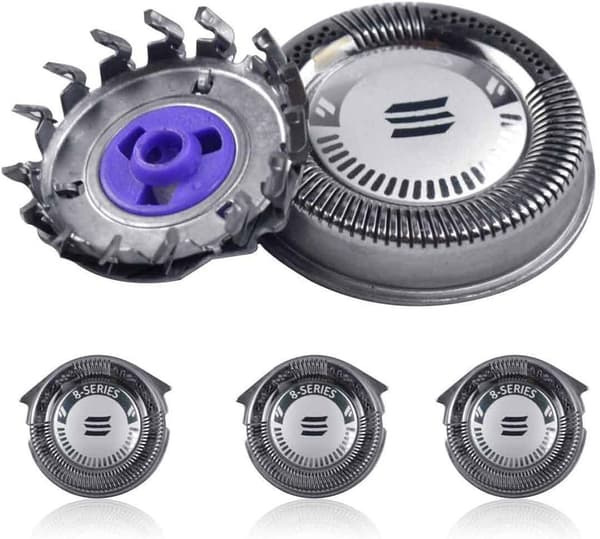 3 Replacement Blade Sets for Philips Shaver Accessories HQ8 Series Silver Shaving Blades
