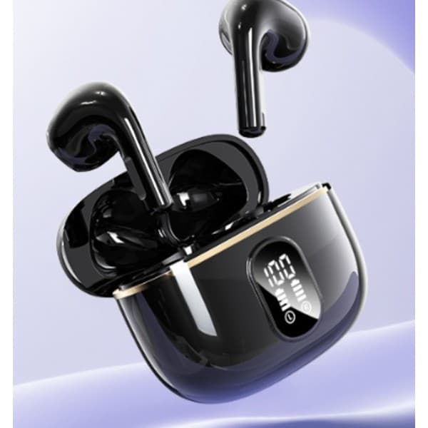 Bluetooth In-Ear Headphones Wireless Earbuds – for iPhone and Android Black Black