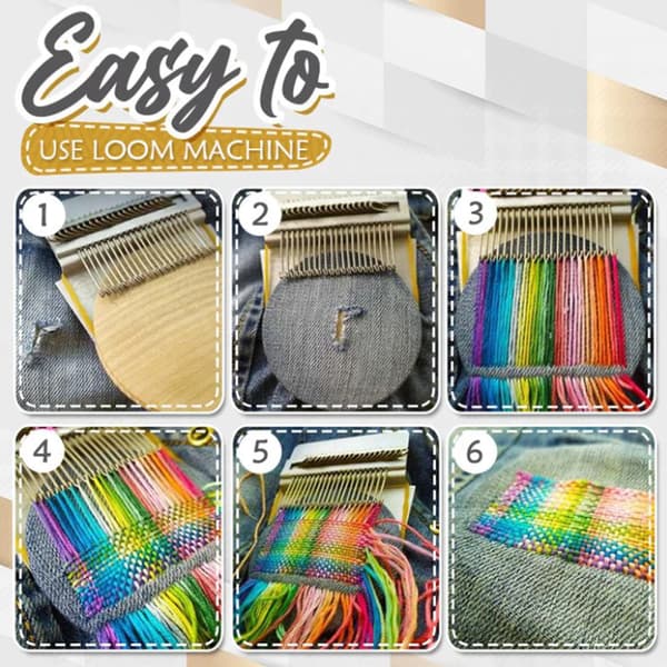 Small Loom Speedweve Type Weaving Tool Repair Tool Kit Household Easy to Carry