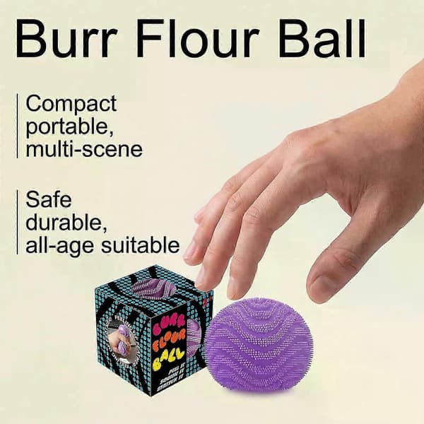 Fuzz Squishy Stressball – Myk Fidget-leke for Angstlindring, Sensorisk Lek for Barn og Voksne