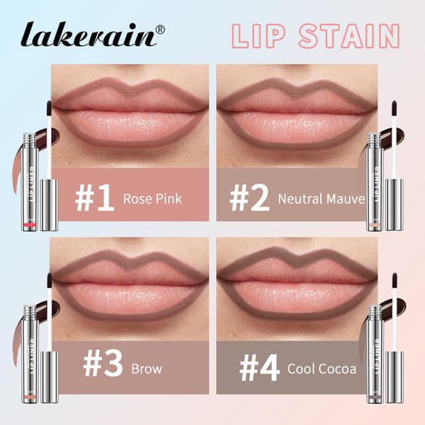 Lakerain Peel-Off Læbestift Mat Læbestift 4#