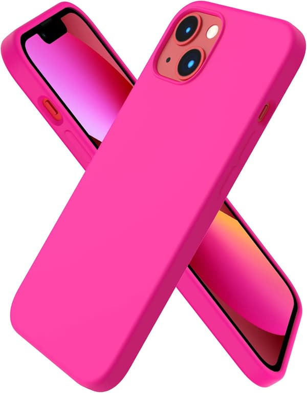 iPhone 13 Case, Liquid Silicone Case for 6.1 inch iPhone 13, Ultra-thin Case, Full Coverage Shockproof Protective Soft Case