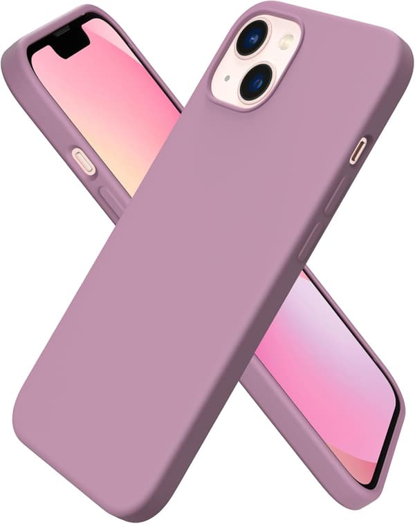 iPhone 13 Case, Liquid Silicone Case for 6.1 inch iPhone 13, Ultra-thin Case, Full Coverage Shockproof Protective Soft Case