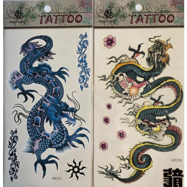Två mycket vackra Tatueringar på två olika mönster