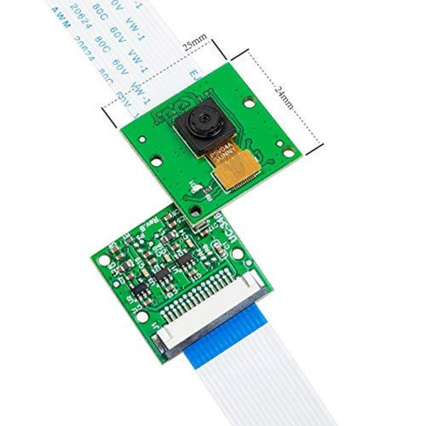 5 megapikselin kamera OV5647 anturi 1080p 720p Raspberry Pi Green