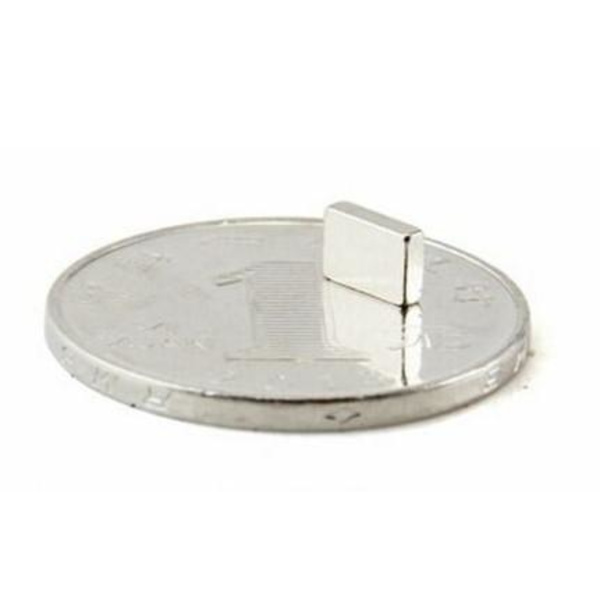 10 st 6 x 4 x 1.5 mm Neodymium Magneter NdFeB Silver one size