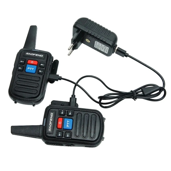 2-Pack BaoFeng BF-C50 Lättvikts Tvåvägsradio / Walkie Talkie Svart