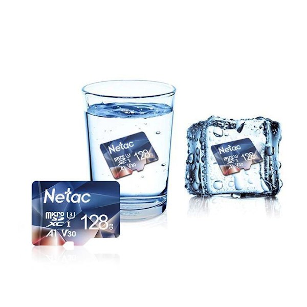 Netac P500 A1 32GB Micro SD TF Minneskort 100MB/S Klass 10 Svart