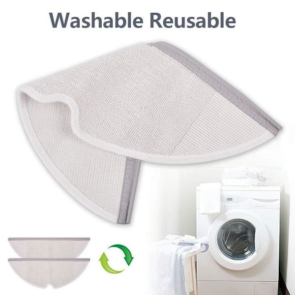 2 st Moppdukar Kompatibla med Xiaomi Roborock S5, S50, S51, S55, S6 Grey