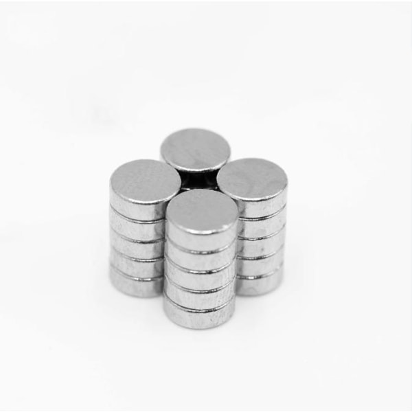20 st 10 x 1 mm N35 Neodymium Magneter NdFeB Silver