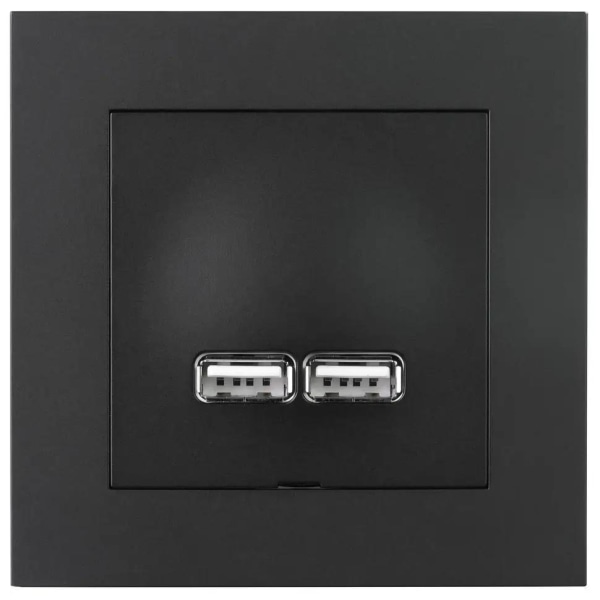 ELKO USB-opladningsstik 2.1A Plus en - E52 064 03 EKO05985x Black
