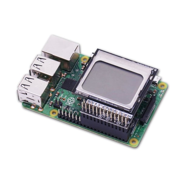 CPU Info 1,6 tommer 84x48 Skjermmodul Bakgrunnsbelysning Raspberry Pi Black