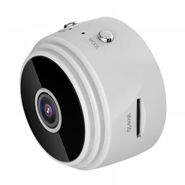 A9-1W Mini WiFi-fjernkontroll / bevegelsesaktivert overvåkingskamera White
