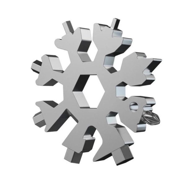 Multifunksjonelt verktøy med 18 funksjoner Snowflake Silver