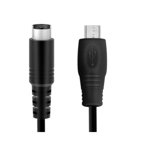 IK-Multimedia Mini-USB-OTG til Mini-DIN-kabel for iRig og andre. Black one size