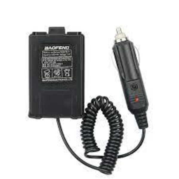 Baofeng BL-5 Biladapter för Walkie Talkie UV5R UV-5RE UV-5RA Svart one size