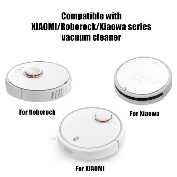 3 stk Opgraderede sidebørster Xiaomi Roborock S5 S50 S51 S55 White