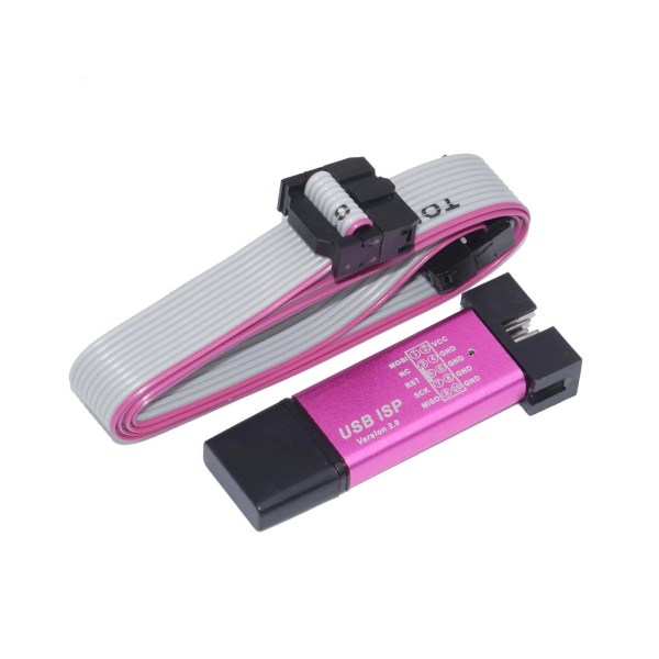 USB ISP USBASP ASP Programmer 51 ATMEL AVR  + Kabel Purple