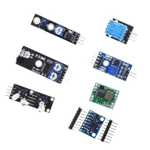 45 i 1 Sensor Kit för Arduino Svart