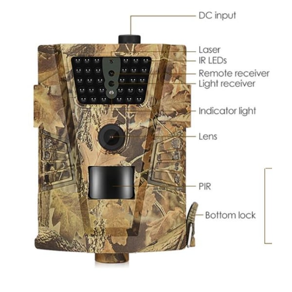 Suntek HT-001B IP54 Vattentät Nightvision Åtelkamera /Jaktkamera Multicolor one size