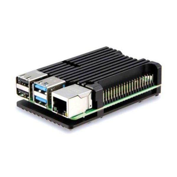 Passivt kjøleribbeskall i aluminium for Raspberry Pi 4 Black one size