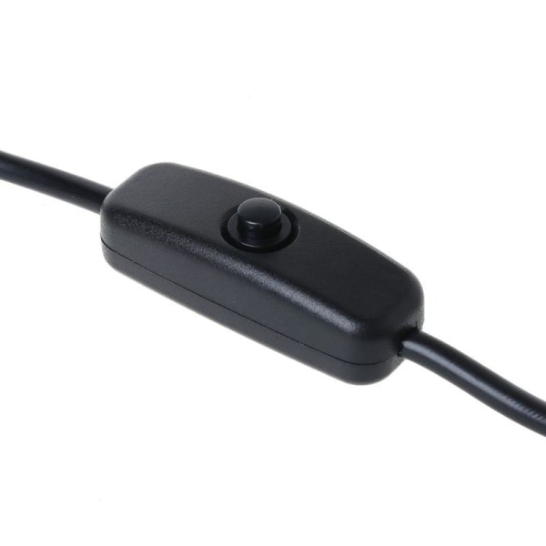 Kaapeli on-off-toiminnolla Tyyppi USB C Uros-naaras C Black one size