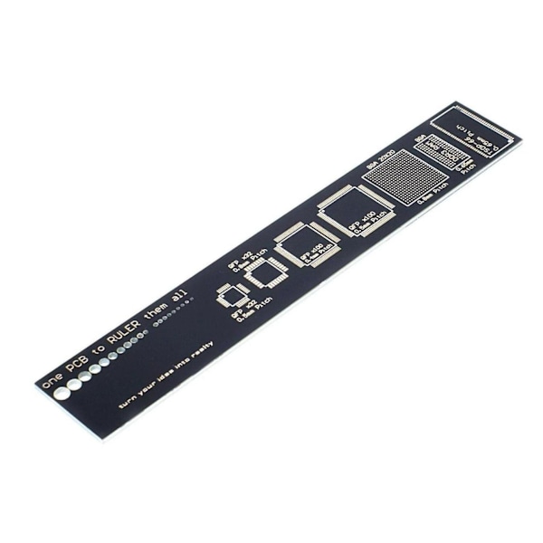 15,5 CM PCB / mønsterkort lineal / lineal Black