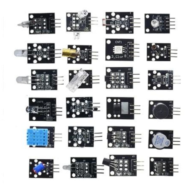 45 i 1 Sensor Kit för Arduino Svart