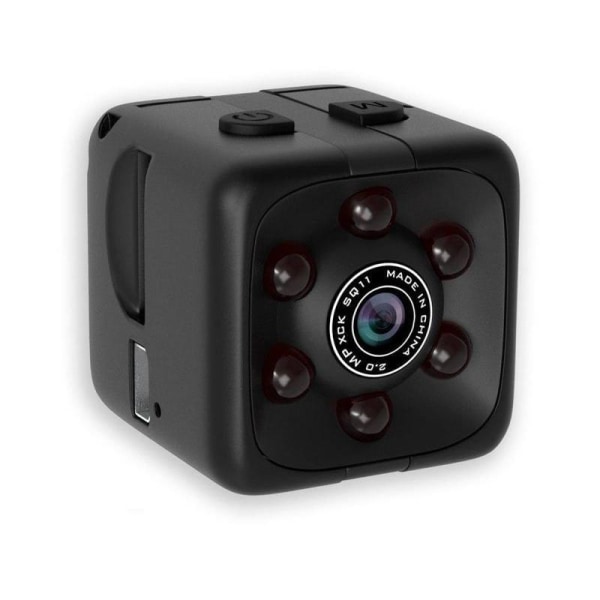HD DV SQ11X PRO Mini Actionkamera med Stativ och Klädesclips Svart
