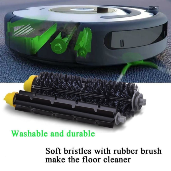 Roomba iRobot 650 600 690 680 660 Hoved-/sidebørster filter Black