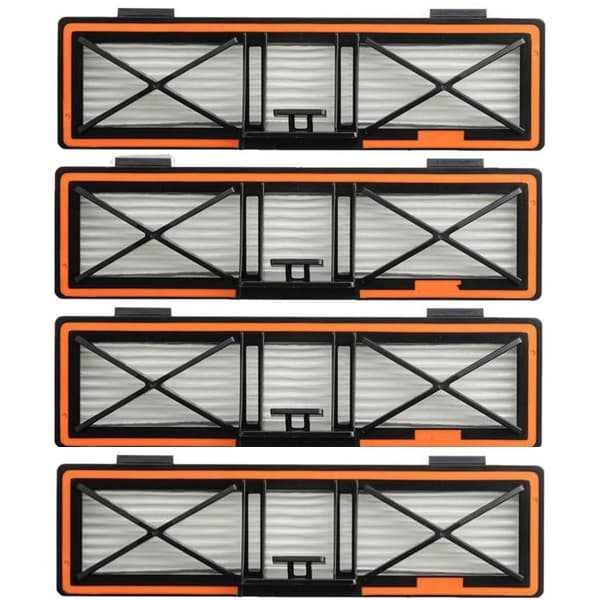 4 st HEPA Filter Kompatibla med Neato D10, D9, D8, D7, D6, D4 Black