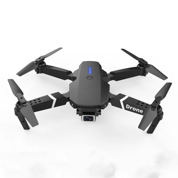 HF E88 Dual Cam 4K vidvinkel kamera drone Black