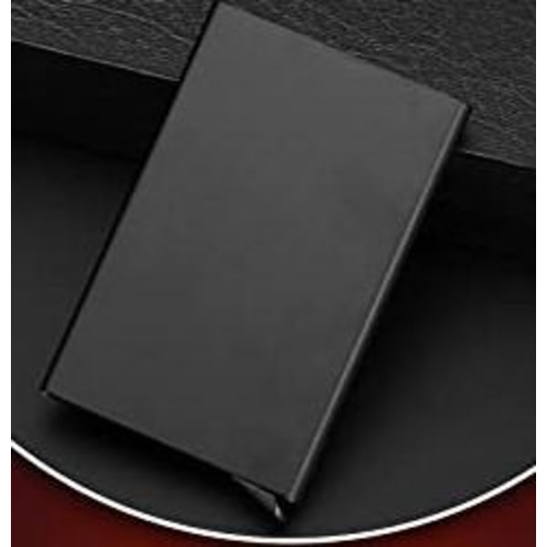 Alumiininen luottokorttilompakko RFID-suojauksella Black one size
