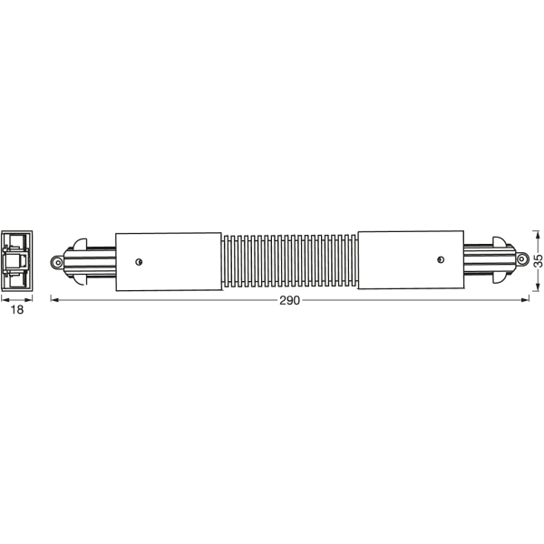 LEDVANCE JOINT TO RAIL LEDVANCE TRACKKLIGHT FLEX WHITE White