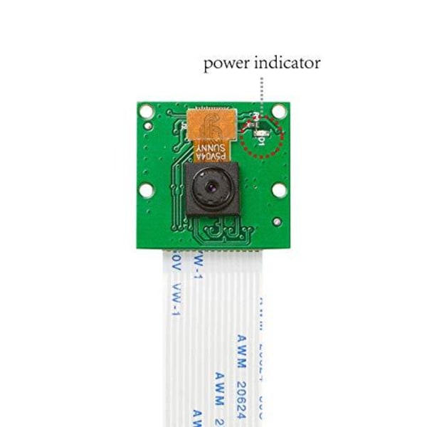 5MP Kamera OV5647 Sensor 1080p 720p Raspberry Pi Grön