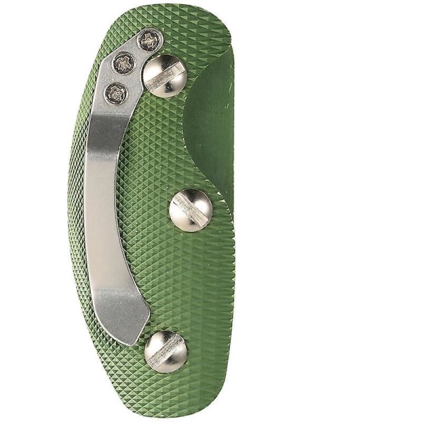 Kompakt Nyckelhållare / Fodral i Aluminium Grön one size