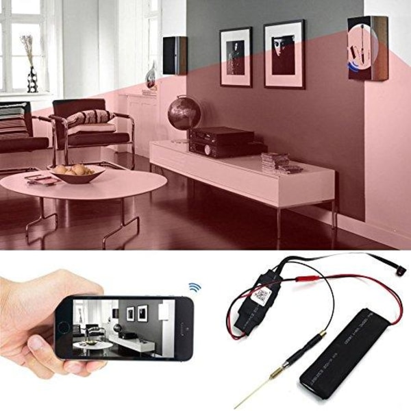 Mini WiFi Rörelseaktiverad Kamera "Världens Minsta" Spion Batter Svart