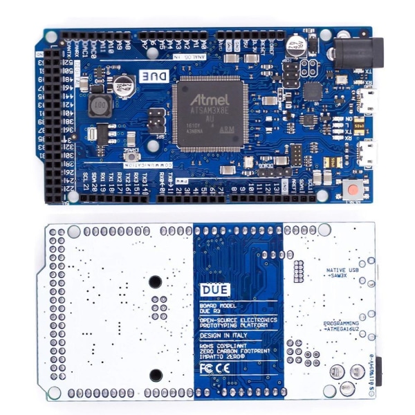 AT91SAM3X8E DUE R3 Board SAM3X8E 32-bit ARM Cortex-M3 / Mega2560 R3 för Arduino Black
