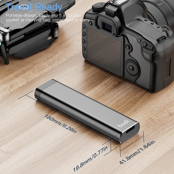 budi Multi-Funktionell Förvaringslösning SD x10, TF x27, Nano x2 Svart