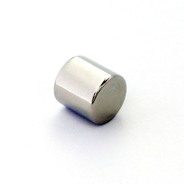 5 stk 10 x 10 mm Neodymmagneter NdFeB N35 Silver