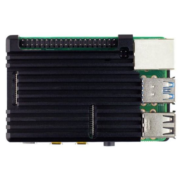 Passivt kjøleribbeskall i aluminium for Raspberry Pi 4 Black one size