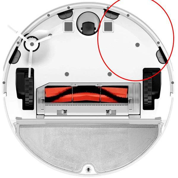 Kant och Väggsensor Xiaomi Roborock S5 S50 S51 S55 MaxV Vänster Grey