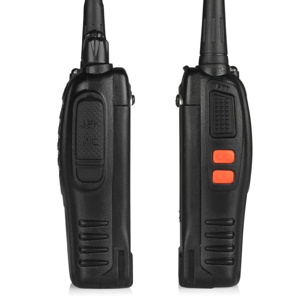 2-Pack Baofeng BF-888S UHF Tvåvägsradio / Walkie Talkie Svart